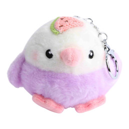 Colorful Fruit Bird Squawk Plush 9 cm - purple